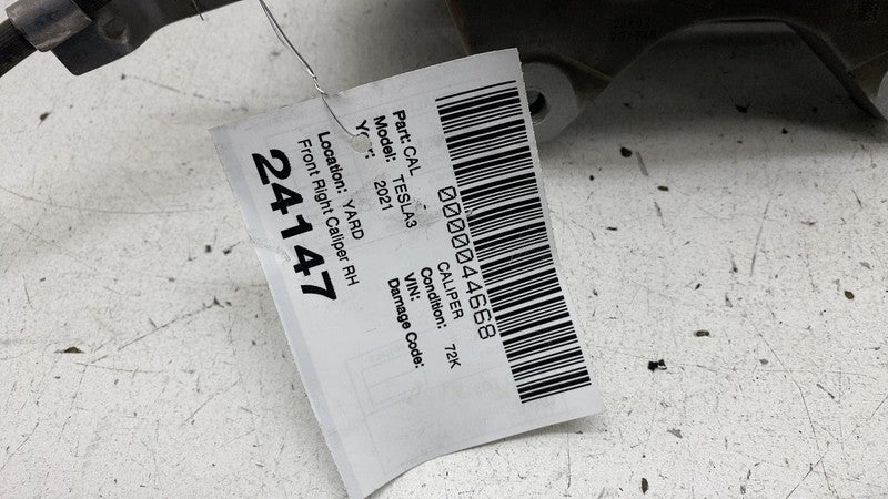 ⭕ 17-23 Tesla Model 3 Front Side Caliper w/ Brake Hose Line Right 1044