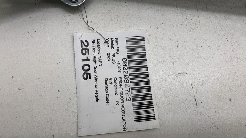 062020-7690 ⭕ 2023-2024 Toyota Prius Front Passenger Right Door Window Regulator & Motor OEM