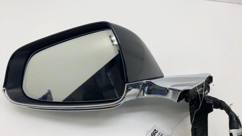 2012-2015 Tesla Model S Driver Exterior Rear View Door Mirror Left LH Black PBSB