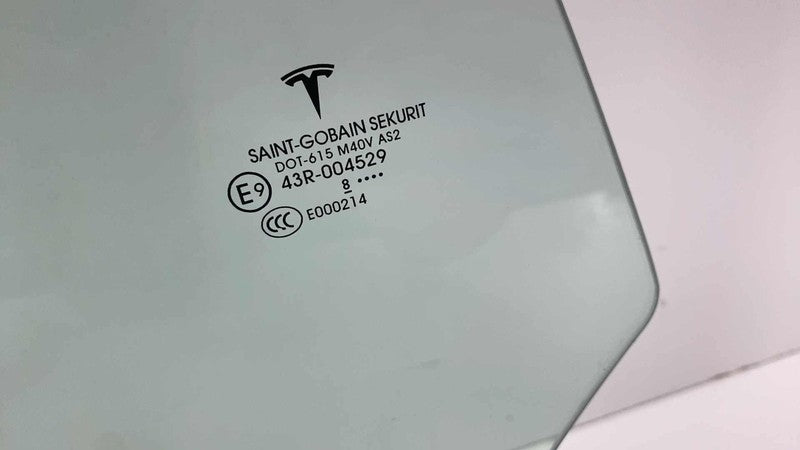 E9 43R-004529 ⭕ 2017-2020 Tesla Model 3 Rear Passenger Door Window Glass Right (Single Pane)