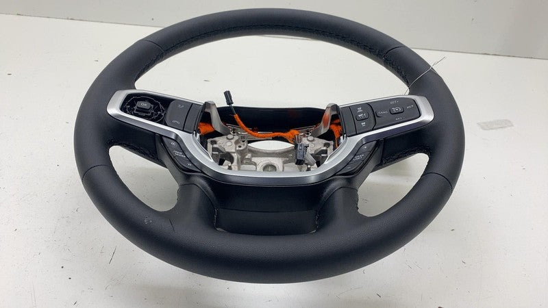 ⭕ 2025 Ram 1500 Steering Wheel Black Leather 5th Gen w/ Switch Button