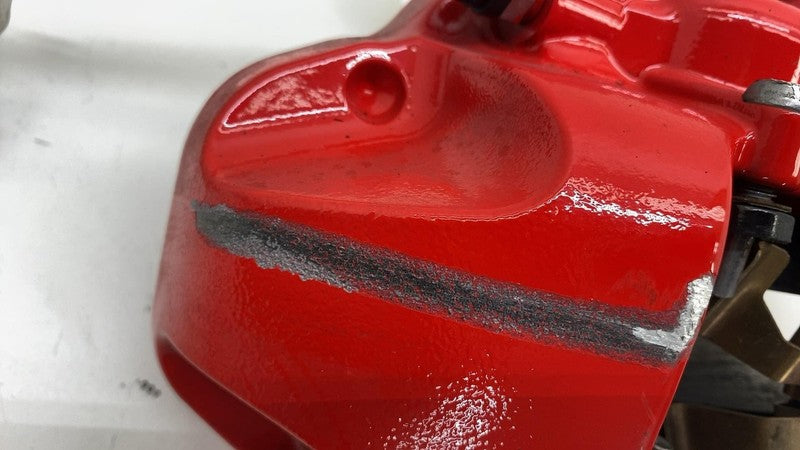 ⭕ 2020-2023 Tesla Model Y Front Driver Side Red Caliper w/ Brake Line