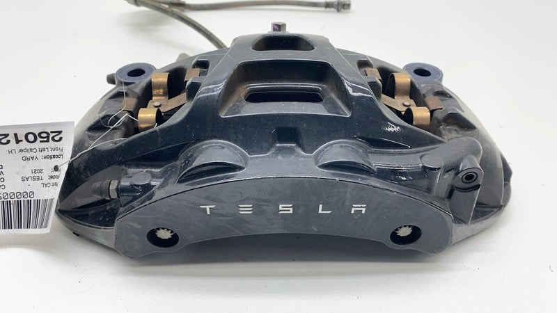 1420621-00-B 2021-2024 Tesla Model S X Front Driver Side Caliper w/ Brake Hose Line Left LH