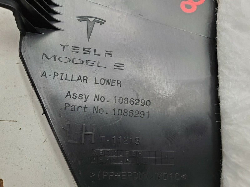 1086290 00 G ⭕ 2017-2022 Model 3 Lower Left A-Pillar Sill Scuff Plate Trim Cover 1086290-00-G