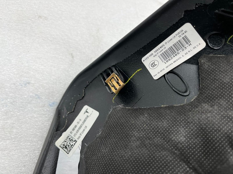 ⭕ 16-20 Model S MS Left Knee Lower Dashboard Steering Column Cover 100