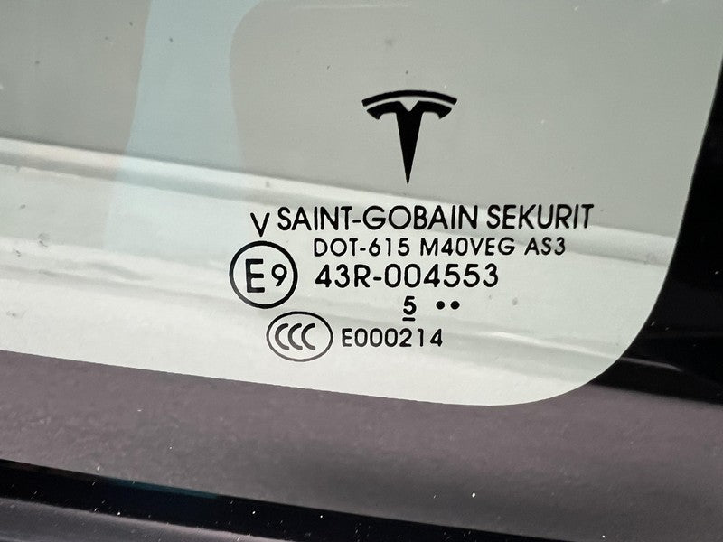 ⭕ 2016-2020 Tesla Model X Rear Passenger Side Window QTR Quarter Glass Right RH