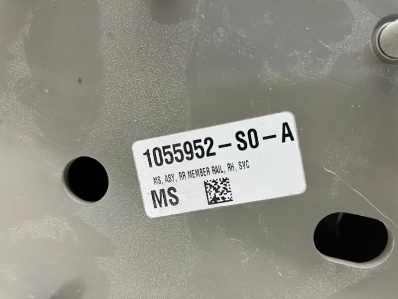 1031858 00 E ⭕ 12-20 Tesla Model S Rear Passenger Side Member Rail Frame Right 1031858-00-E