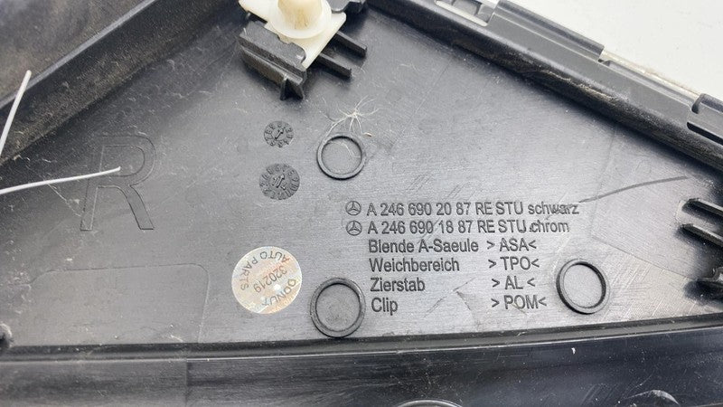 A2466902087 ⭕ 14-15 Mercedes-Benz B Electric Drive Front Right A-Pillar Trim RH A2466902087