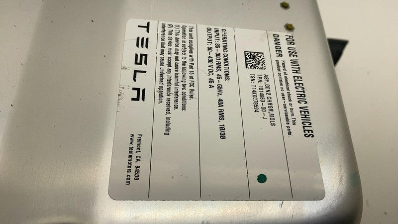 1014963 00 J 2012-2015 Tesla Model S MS Onboard Charger Module Charging Unit Gen 2 Assembly