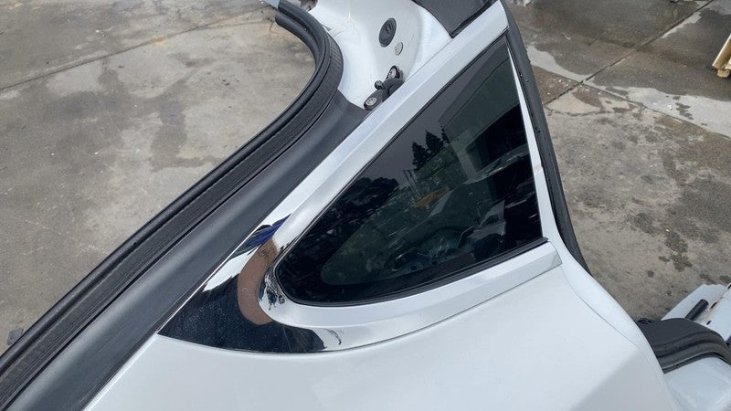 ⭕ 16-20 Tesla Model X Rear Passenger Side Quarter Panel Cutout Right White PPSW