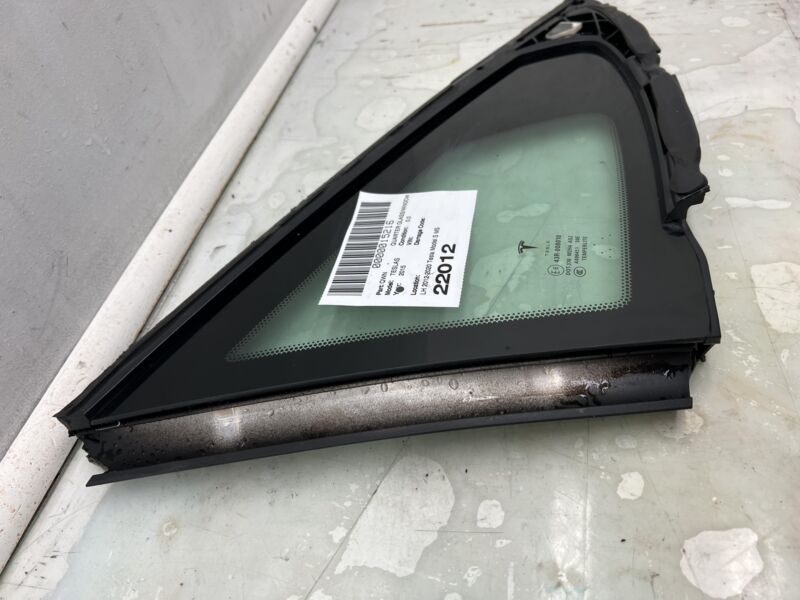 Does not apply 2012-2016 Tesla Model S MS Rear Driver Side Quarter Fixed Glass Left LH Assembly