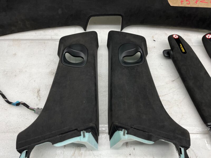 2016-2020 Tesla Model S SET of Ceiling Headliner Sunvisor Upper A + B + C-Pillar
