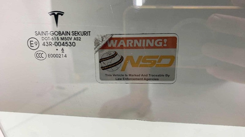 ⭕ 2016-2020 Tesla Model X MX Front Passenger Side Door Window Glass Ri