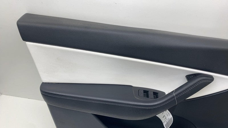 ⭕ 20-24 Tesla Model Y Front Driver Side Door Panel Trim Card Cover White Left LH