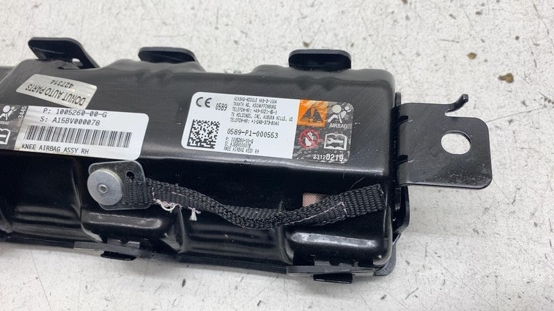 100526000G ⭕ 12-15 Tesla Model S Front Passenger Side Lower Knee Airbag Right 1005260-00-G