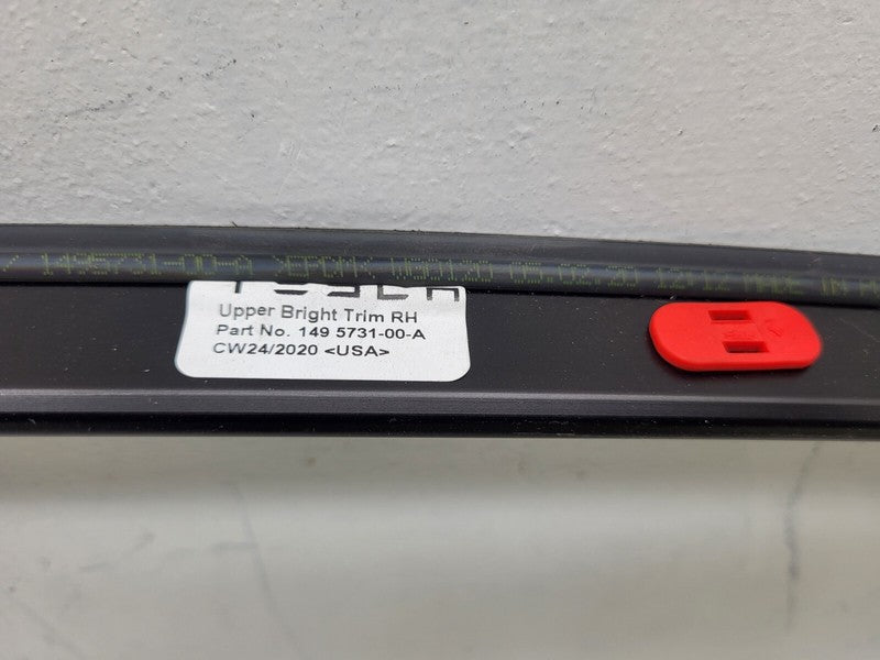 1495731-00-A ⭕ 2020-2023 Tesla Model Y Right Upper Bright Trim Mold Roof Molding 1495731-00-A