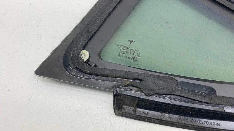 108070600H ⭕ 2017-2020 Tesla Model 3 Rear Right Quarter Fixed Window Glass RH 1080706-00-H