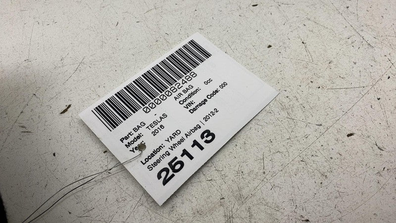 102338101F ⭕ 12-15 Model S MS Steering Wheel Airbag w/ Control Switch & Bezel 1023381-01-F