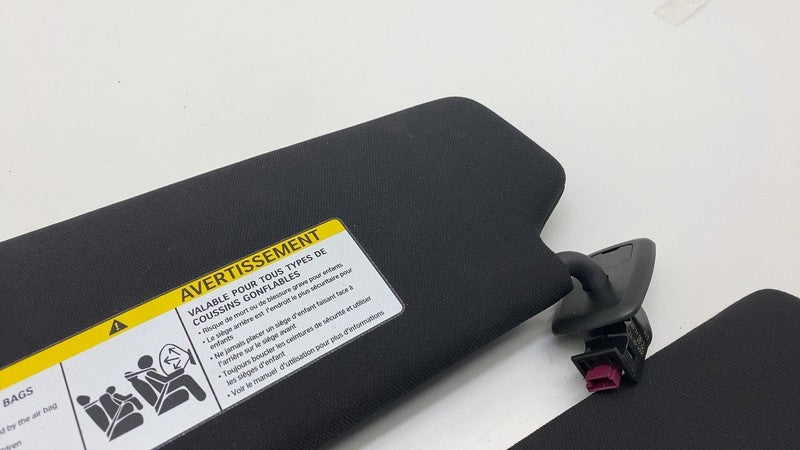 2017-2023 BMW 530e G30 Front Left & Right Windshield Sun Visor Black Sunvisor