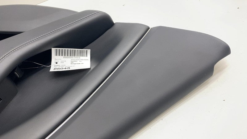 153163142-405 ⭕ 21-24 Ford Mustang Mach-E Rear Left Door Trim Panel Cover Black 153163142-405