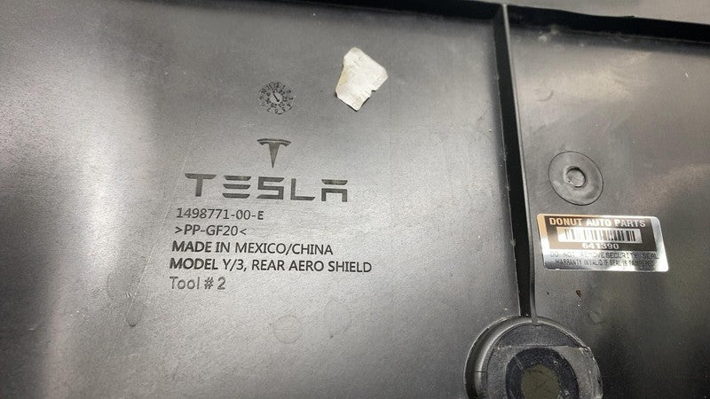 149877100E ⭕ 2020-2024 Model Y Rear Under Body Aero Splash Shield Guard Cover 1498771-00-E