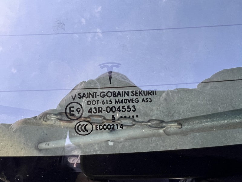 ⭕2016-2020 Tesla Model X MX Rear Windshield Trunk Lid Liftgate Back Wi