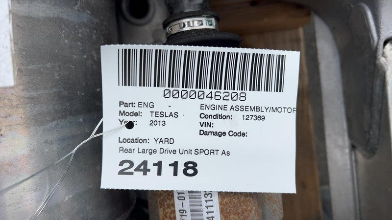 1025598 00 I 2012-2020 Tesla Model S Rear Large Drive Motor w/ Subframe & Suspension SPORT