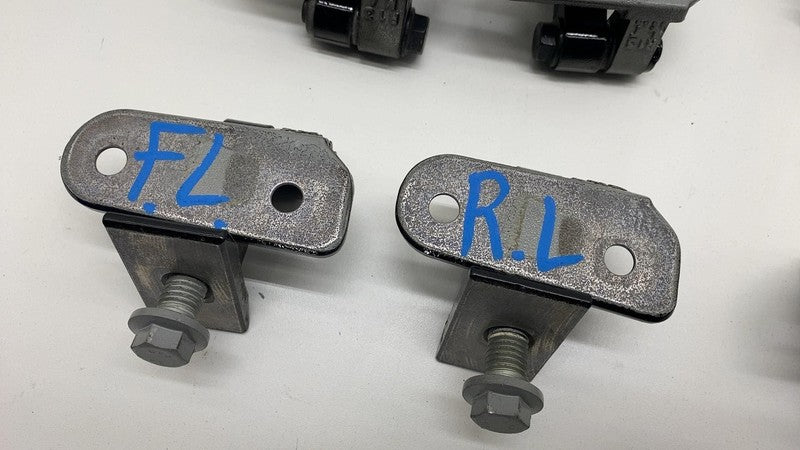 7333059 2017-2023 BMW 530e 530i G30 SET of Front & Rear Door Upper & Lower Hinge Black