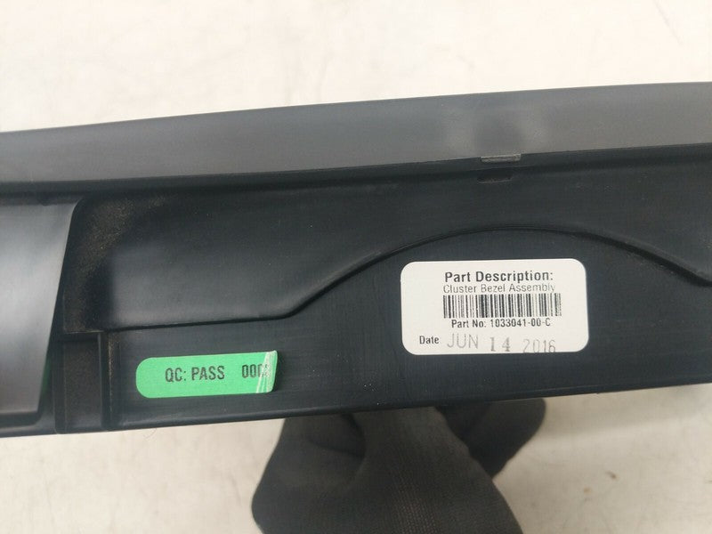 103304100C ⭕ 12-20 Model S X Speedometer Gauge Trim Instrument Cluster Bezel 1033041-00-C
