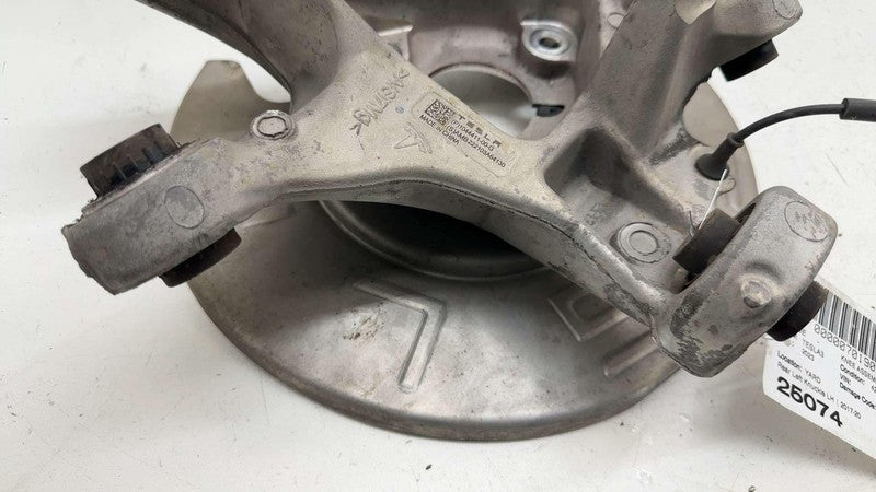 104441100G ⭕ 2017-2023 Tesla Model 3 Rear Left Spindle Knuckle w/ Dust Shield 1044411-00-G