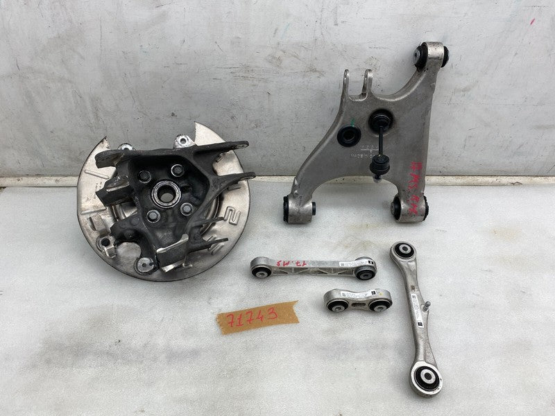 102141600A ⭕ 16-20 Tesla Model S X SET Rear Right Spindle Knuckle & Control Arm Link OEM