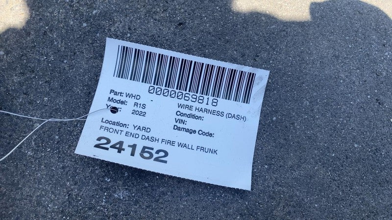 ⭕ 2022-2024 Rivian R1S Front End Dash Fire Wall Frunk Wire Harness C20