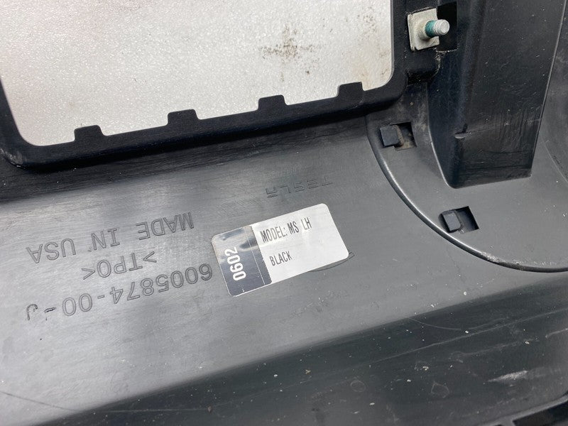 600587400J ⭕ 12-20 Model S Driver Side Rocker Panel Outer Sill Molding Left LH 6005874-00-J