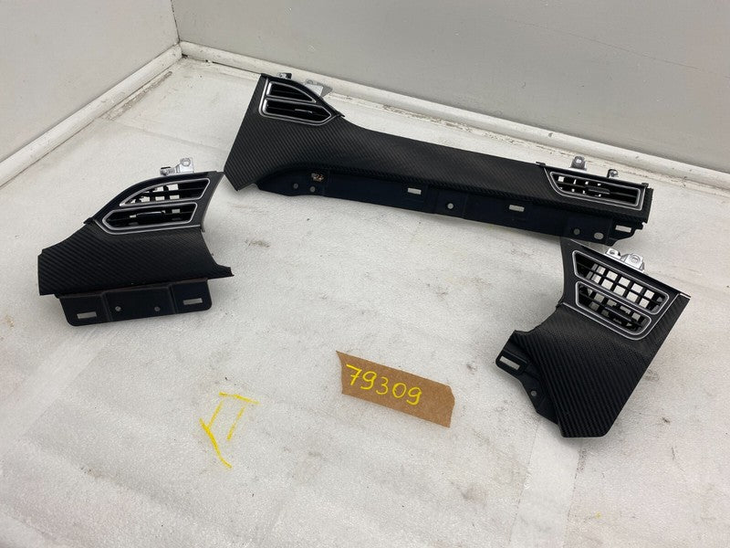 ⭕ 2012-2020 Tesla Model S Dashboard SET of Air Vent Outlet Center + Le