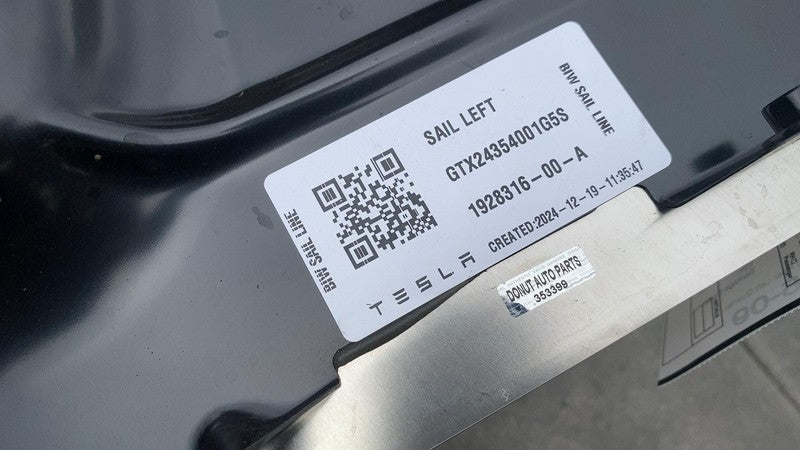 1928316-00-A ⭕ 24-25 Cybertruck Rear Driver Side Left Quarter Panel Fender Sail 1928316-00-A