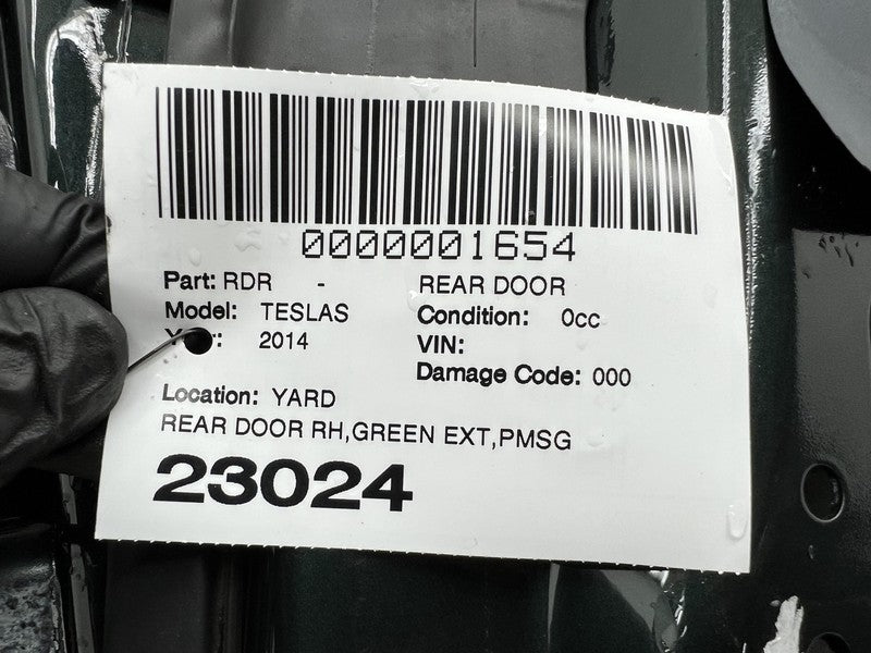 ⭕2012-2015 Tesla Model S Rear Passenger Side Door Shell Panel Right Gr