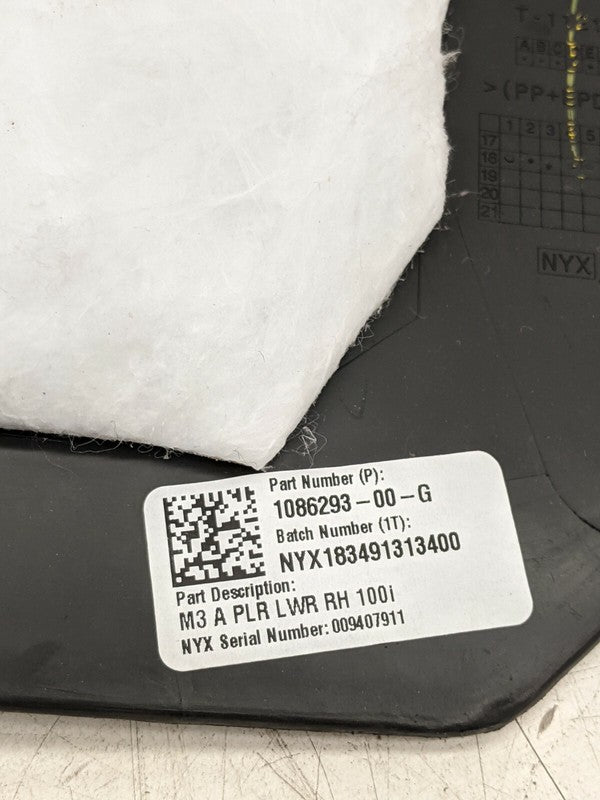 1086293 00 G ⭕ 2017-2022 Tesla Model 3 A-Pillar Scuff Plate Trim Cover Right RH 1086293-00-G