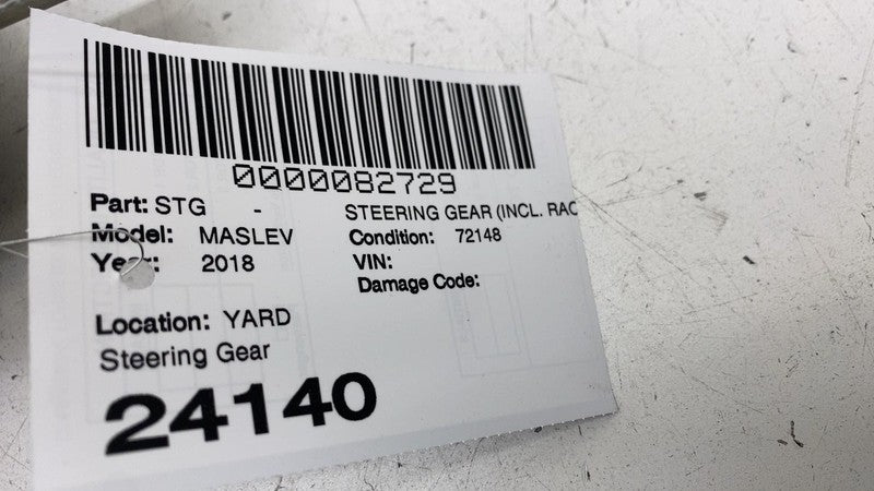 7818.994.275 ⭕ 17-20 Maserati Levante Electric Power Steering Gear Rack & Pinion 06701056770