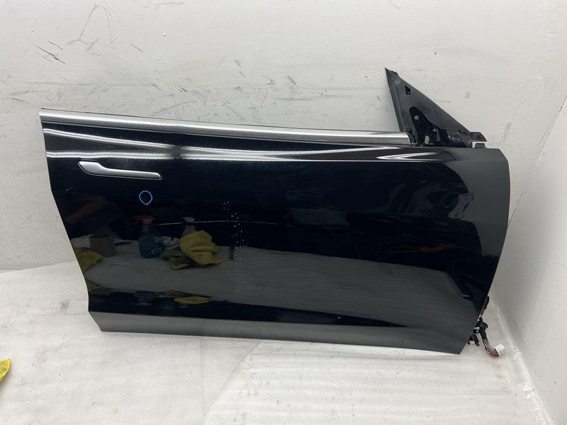 ⭕ 17-20 Tesla Model 3 Front Right Door Shell Panel Right Black PBSB 10