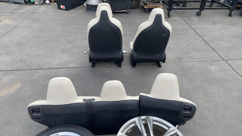 ⭕ 16-20 Tesla Model S Left & Right Front Bucket Seat + Rear 2nd Row Se