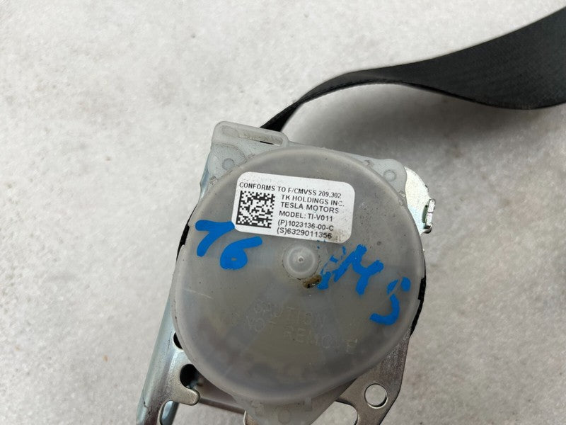 102313600C ⭕ 12-15 Model S MS Rear Left or Right 2nd Row Seat Belt & Retractor 1023136-00-C