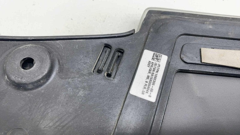 1092306-00-B ⭕ 2016-2020 Tesla Model S Left B-Pillar Applique Glass Trim Molding 1092306-00-B