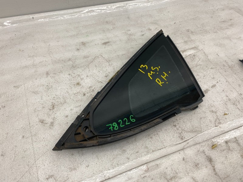 E6 43R-008010 ⭕ 2012-2015 Tesla Model S Rear Passenger Side Quarter Fixed Glass Right RH Assy