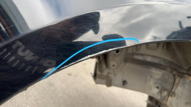 ⭕ 17-20 Tesla Model 3 Rear Right Quarter Panel Structural Frame Cut Black PBSB