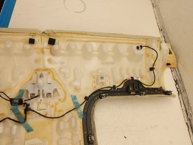 105392107J ⭕ 2016-2020 Tesla Model X Roof Headliner Trim Alcantara Cream Assy 1053921-07-J
