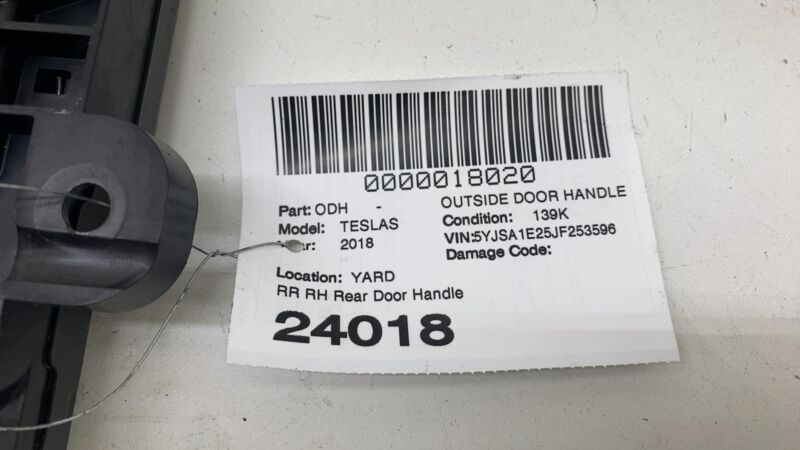 2016-2020 Tesla Model S MS Rear Passenger Side Exterior Door Handle Outer Right