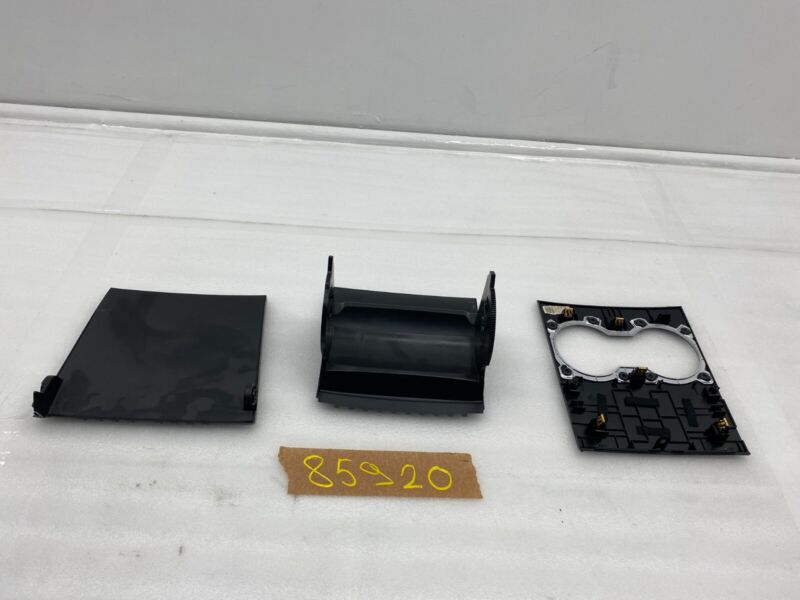 2017-2023 Tesla Model 3 M3 Center Console Cup Holder Bezel Trim Covers Black OEM