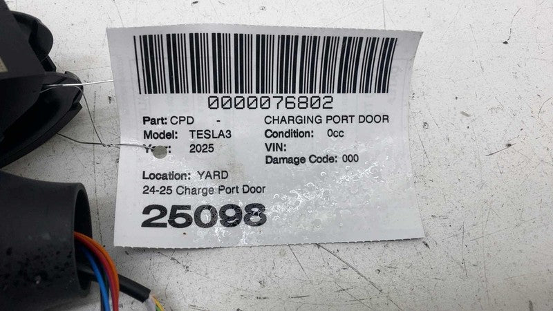 1715102-10-C ⭕ 24-25 Model 3 M3 Rear Driver Side Charge Port Door Reflector Left 1715102-10-C