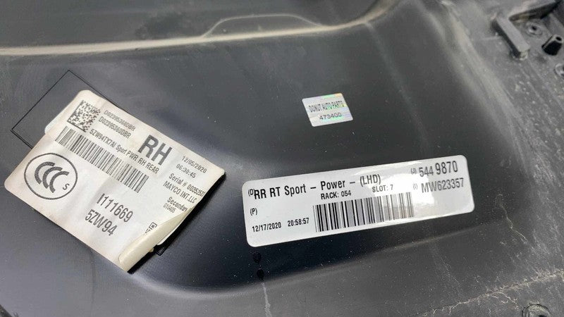 Rear Door Trim Panel JEEP WRANGLER Right 21