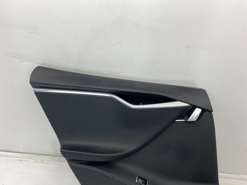 100813300D ⭕ 2012-2020 Tesla Model S Rear Left Interior Door Panel Trim Card Cover 6007492